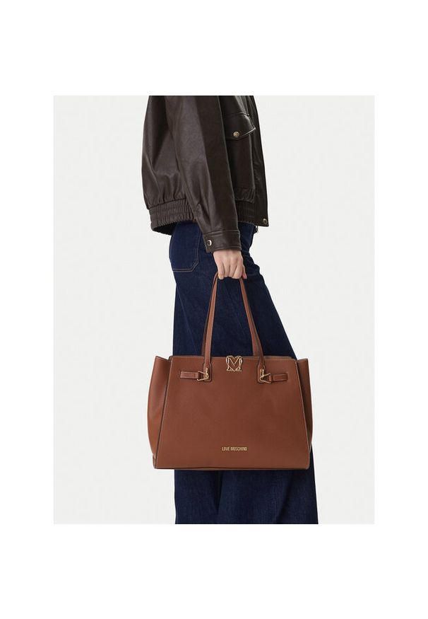 Love Moschino - Torebka LOVE MOSCHINO. Kolor: brązowy