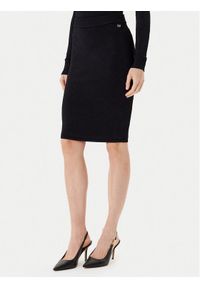 Marciano Guess Spódnica midi 5YGD29 5036Z Czarny Slim Fit. Kolor: czarny. Materiał: wiskoza