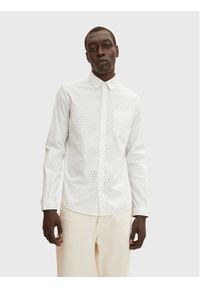 Tom Tailor Koszula 1032341 Biały Fitted Fit. Kolor: biały. Materiał: bawełna