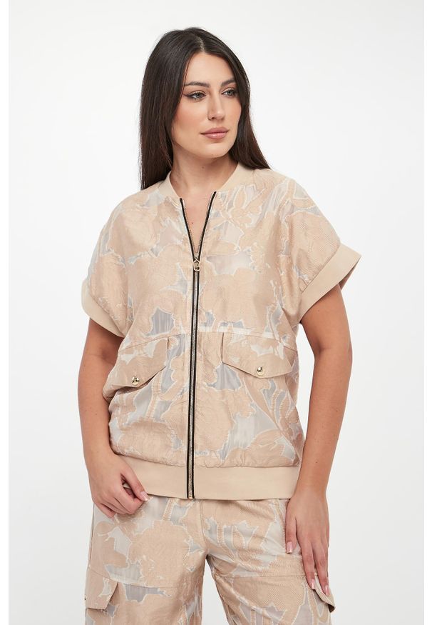 Liu Jo - Kamizelka damska żakardowa LIU JO. Materiał: żakard