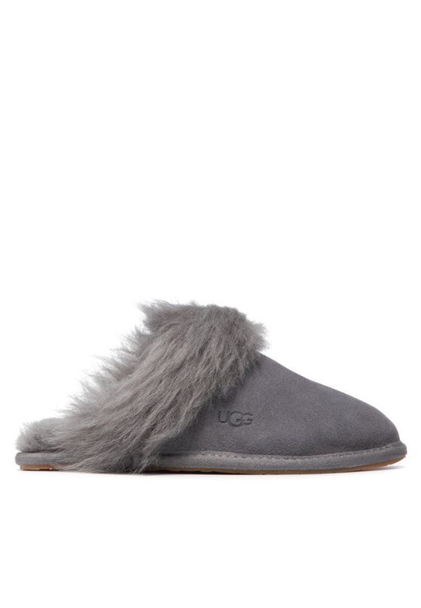 Ugg Kapcie W Scuff Sis 1122750 Szary. Kolor: szary. Materiał: skóra