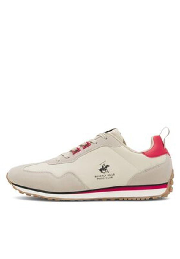 Beverly Hills Polo Club Sneakersy TRIST-01 Beżowy. Kolor: beżowy. Materiał: materiał