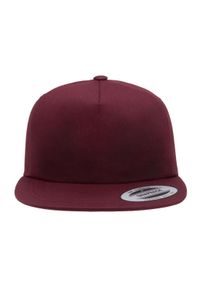 FLEXFIT - 5 Panel Unstructured Snapback Cap. Kolor: czerwony, brązowy, wielokolorowy