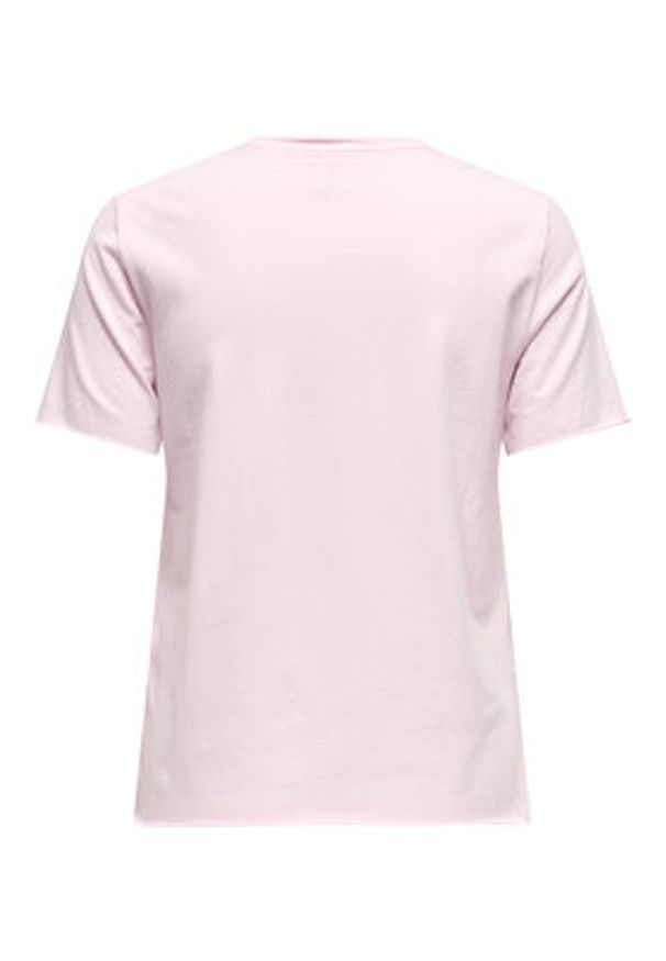 only - ONLY T-Shirt Lucy 15307412 Różowy Regular Fit. Kolor: różowy. Materiał: bawełna