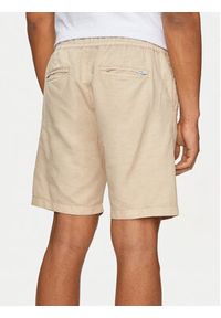 Pepe Jeans Szorty materiałowe Relaxed Linen Smart Shorts PM801093 Beżowy Regular Fit. Kolor: beżowy. Materiał: bawełna, len #4