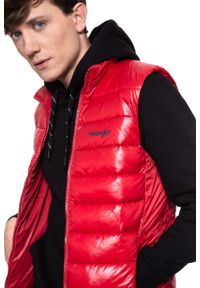 Wrangler - MĘSKI BEZRĘKAWNIK WRANGLER PUFFER VEST RED W4A3XTX47. Materiał: puch. Długość rękawa: bez rękawów #4