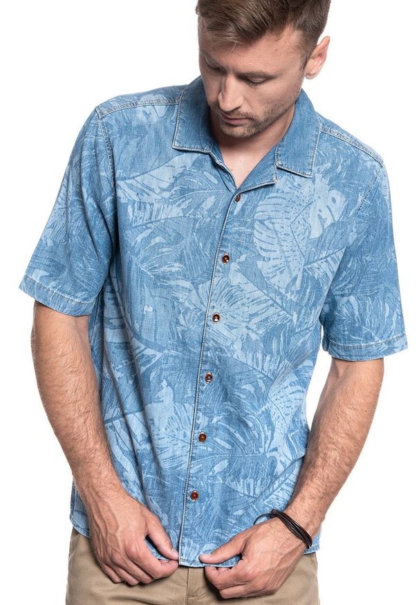 Mustang - MĘSKA KOSZULA JEANSOWA MUSTANG CHOPPER SHIRT 1009597 5000 216. Materiał: jeans