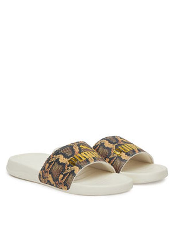 Puma Klapki Popcat 20 Snake Chic 401706 02 Beżowy. Kolor: beżowy. Materiał: skóra
