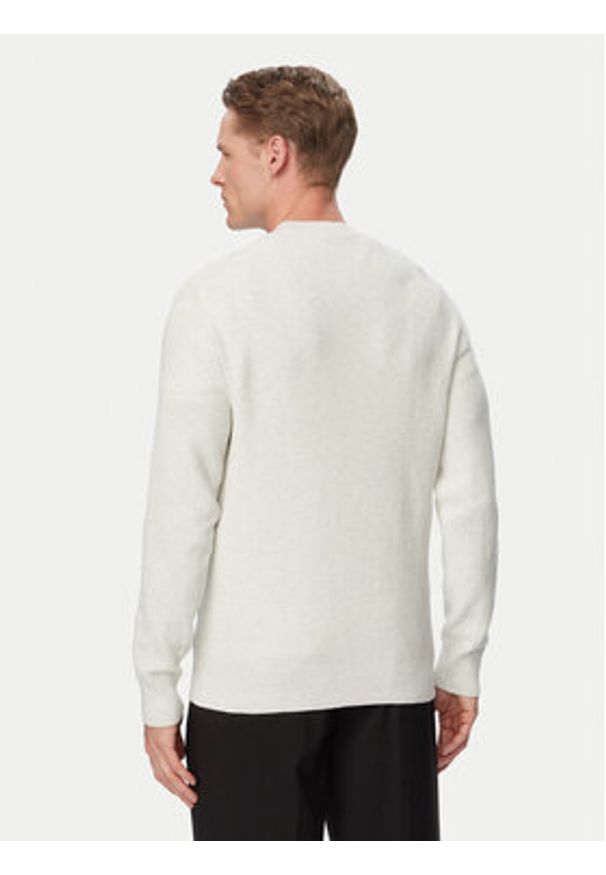 Calvin Klein Sweter LV04LF304G Szary Regular Fit. Kolor: szary. Materiał: bawełna
