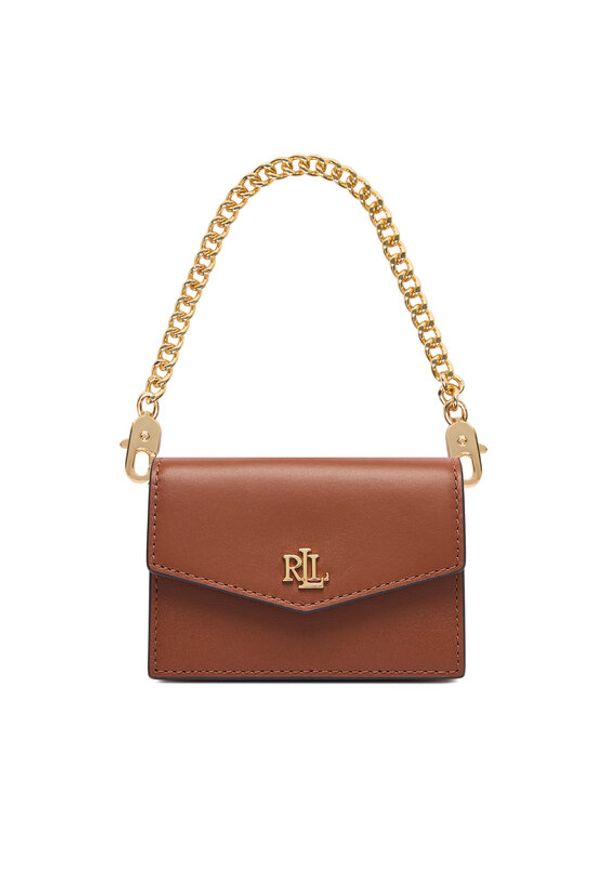 Lauren Ralph Lauren - LAUREN RALPH LAUREN Torebka 432P11755001 Brązowy. Kolor: brązowy. Materiał: skórzane