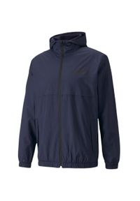 Kurtka męska Puma ESS Solid Windbreaker. Kolor: niebieski