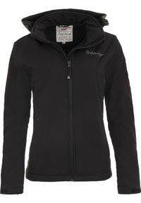 GLOMEX - Damska Kurtka Softshell Spitsbergen — Wiatroszczelna, Wodoodporna. Kolor: czarny. Materiał: softshell. Sport: turystyka piesza #2
