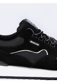 Big-Star - Sneakersy męskie z zamszowymi wstawkami czarne NN174321 906. Kolor: czarny. Materiał: zamsz. Sport: fitness #3