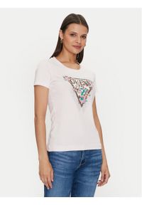 Guess T-Shirt Cherry Flower W4YI26 J1314 Różowy Slim Fit. Kolor: różowy. Materiał: bawełna