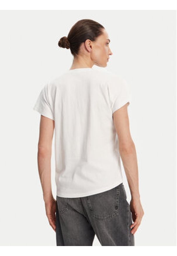 Lola Casademunt by Maite T-Shirt MS2515018 Biały Relaxed Fit. Kolor: biały. Materiał: bawełna