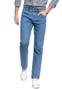 Wrangler - SPODNIE MĘSKIE WRANGLER REGULAR FIT STONEWASH W10I2333N