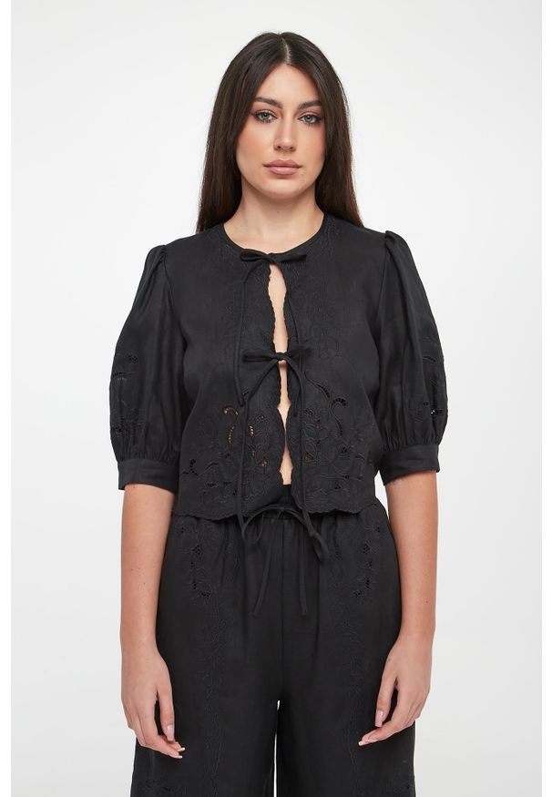 Twinset Milano - Koszula damska lniana TWINSET. Materiał: len