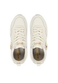 Liu Jo Sneakersy Maxi Wonder 01 BF5009 P0102 Écru. Materiał: skóra #5