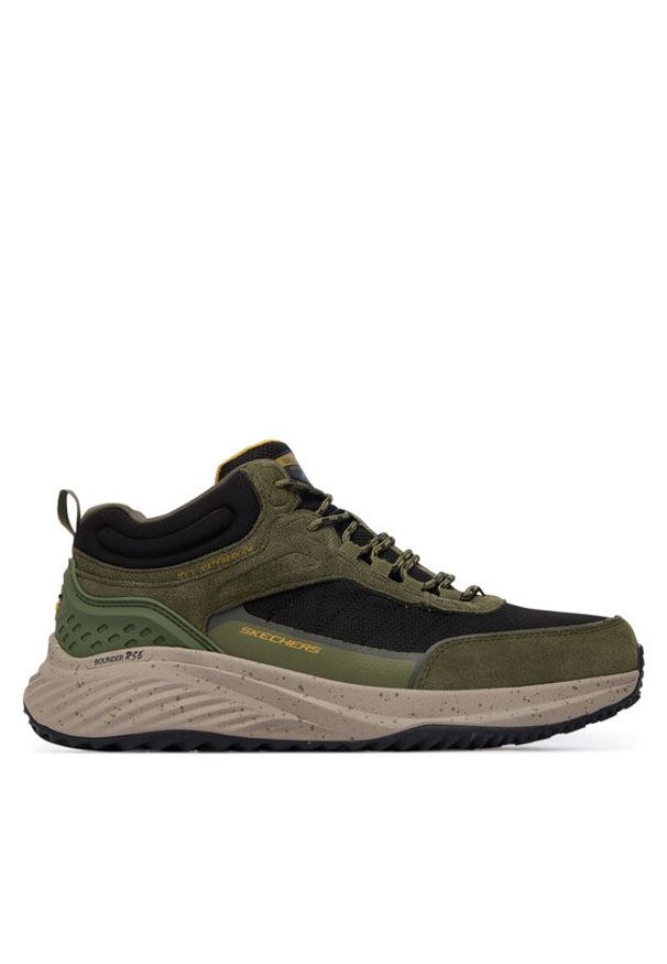 skechers - Skechers Sneakersy Bounder Rse 232961 OLBK Khaki. Kolor: brązowy. Materiał: nubuk, skóra