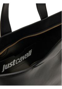 Just Cavalli Torebka Iconic Snakes 78RA4BA5 ZSA89 Czarny. Kolor: czarny. Materiał: skórzane