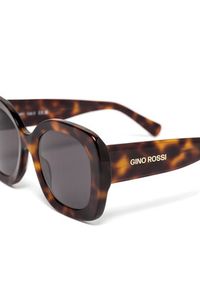 Gino Rossi Okulary przeciwsłoneczne LD81481 Brązowy. Kolor: brązowy