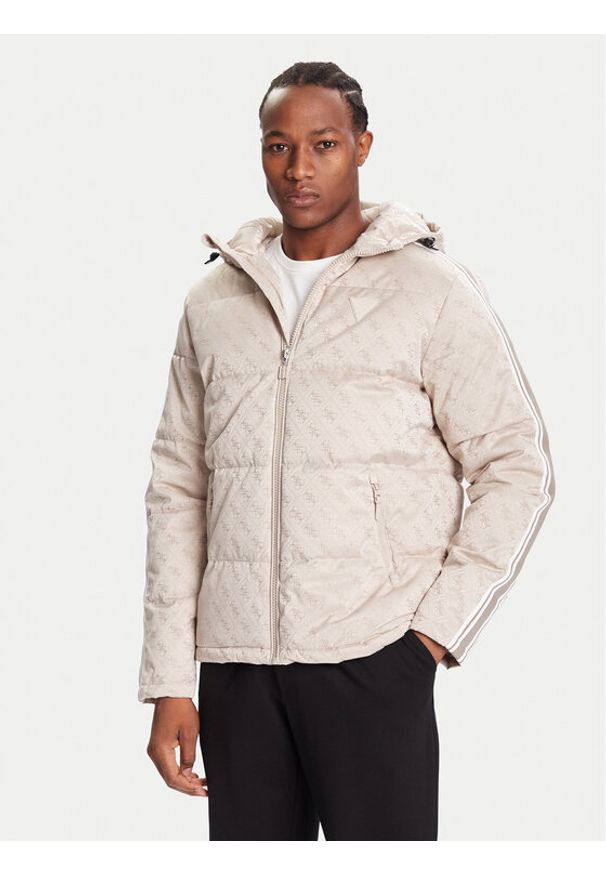 Guess Kurtka przejściowa Z5BL02 WFIQ2 Beżowy Regular Fit. Kolor: beżowy. Materiał: syntetyk, bawełna