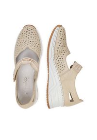 Rieker Półbuty CEO-N4382-60 Beżowy. Kolor: beżowy. Materiał: skóra #7