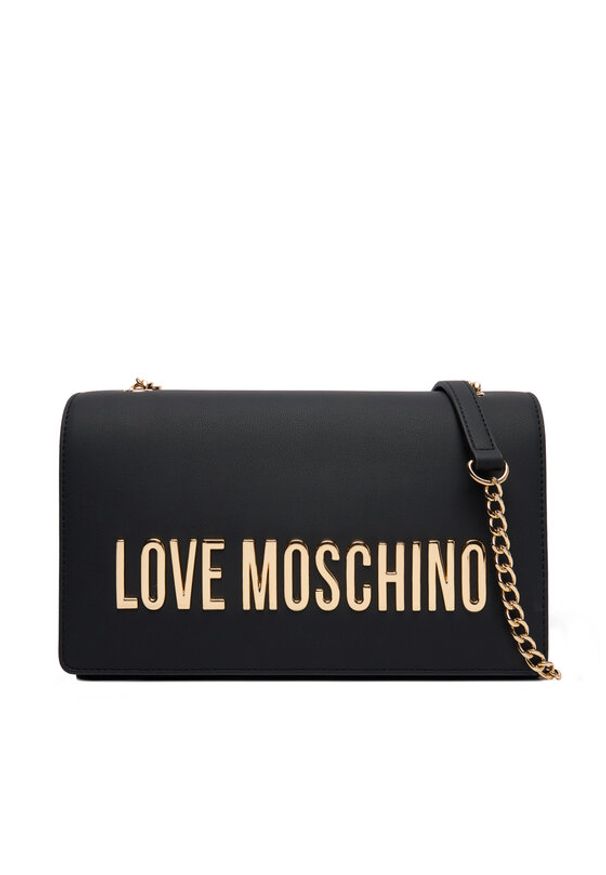 Love Moschino - LOVE MOSCHINO Torebka JC4192PP0NKD0000 Czarny. Kolor: czarny. Materiał: skórzane