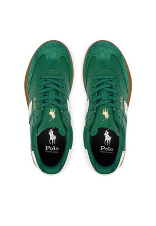 Polo Ralph Lauren Sneakersy 804936609004 Zielony. Kolor: zielony. Materiał: skóra