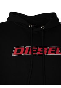 Diesel Bluza "S-Girk" | A02967-RHAYT-9XX | Mężczyzna | Czarny. Okazja: na co dzień. Kolor: czarny. Materiał: poliester, bawełna. Wzór: nadruk. Styl: sportowy, casual #3