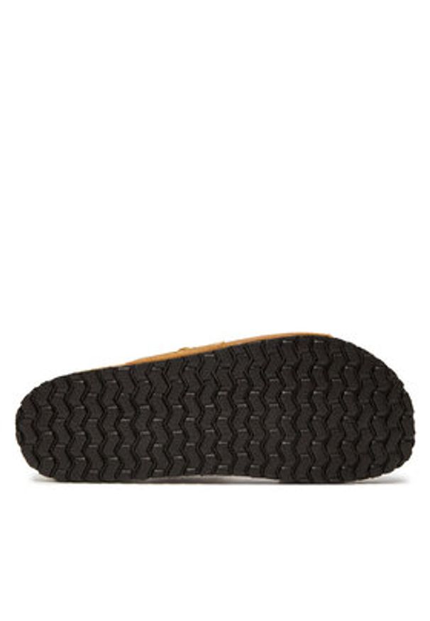Jack & Jones Klapki Louis 12231423 Brązowy. Kolor: brązowy. Materiał: skóra
