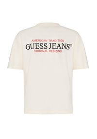 Guess Jeans T-Shirt M4BI75 K8FQ4 Écru Overshirt Fit. Materiał: bawełna #8