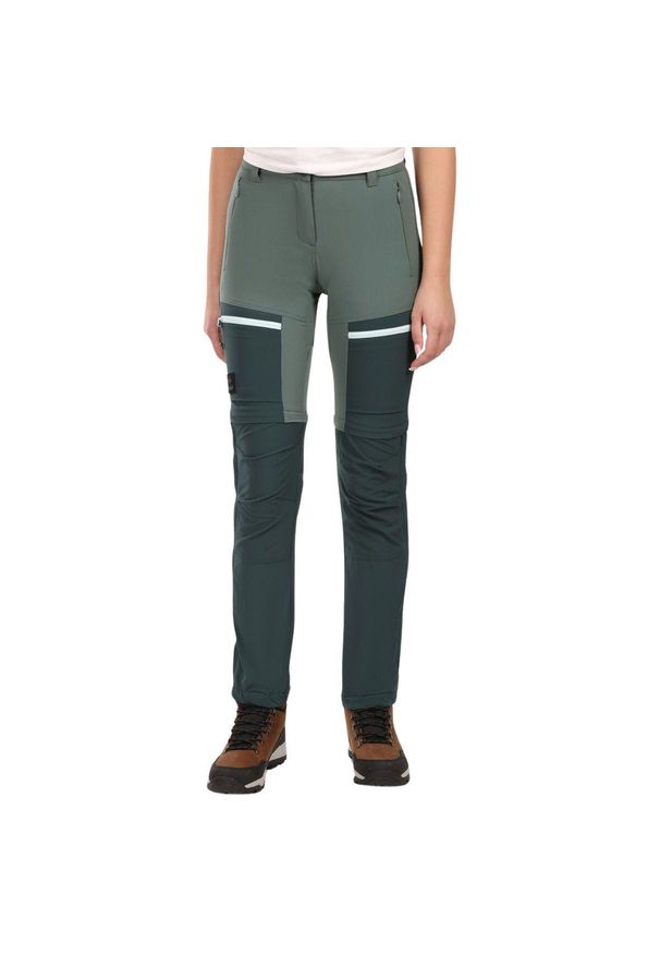 Damskie spodnie 2 w 1 Kilpi Hosio. Kolor: zielony. Materiał: nylon. Sezon: lato. Sport: turystyka piesza