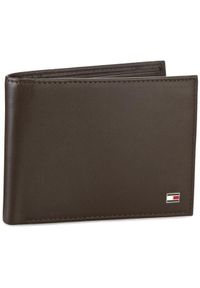 TOMMY HILFIGER - Tommy Hilfiger Portfel Eton Cc Flap And Coin Pocket AM0AM00652/83362 Brązowy. Kolor: brązowy. Materiał: skóra #1