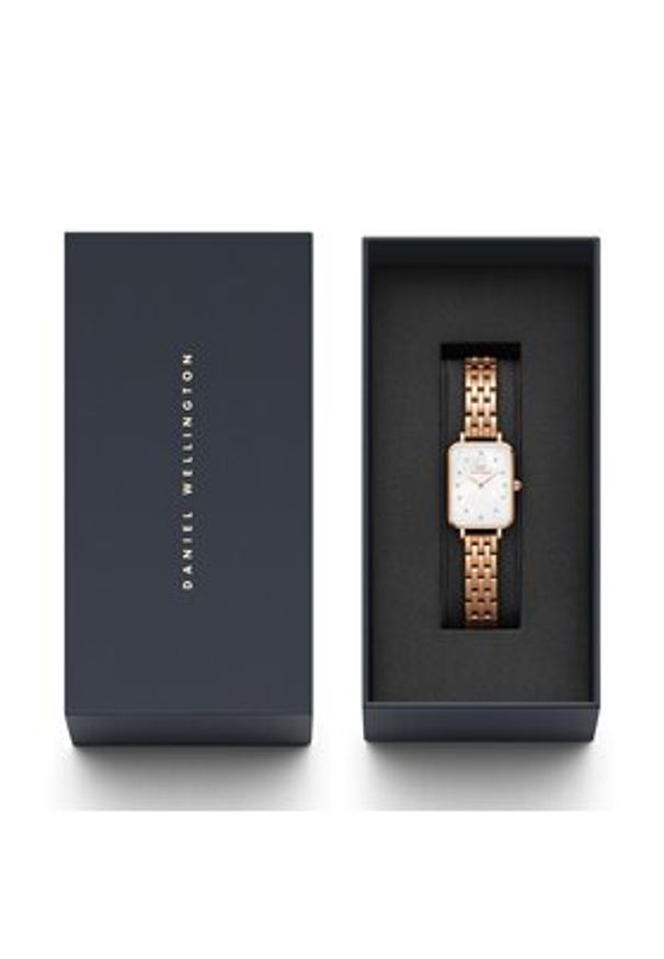 Daniel Wellington Zegarek Quadro DW00100620 Złoty. Kolor: złoty