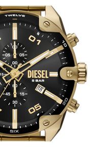Diesel Zegarek Spiked DZ4678 Złoty. Kolor: złoty #3