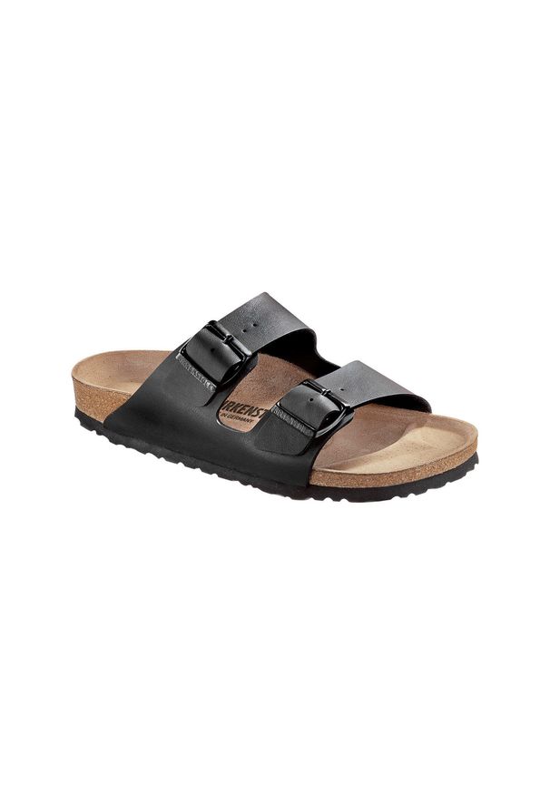 Klapki męskie Birkenstock Arizona. Kolor: czarny. Materiał: materiał, syntetyk, tkanina. Styl: sportowy