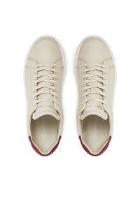 Calvin Klein Sneakersy HM0HM01016 Beżowy. Kolor: beżowy. Materiał: skóra #6