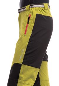 Spodnie trekkingowe męskie Milo Brenta Extendo. Kolor: czarny, zielony, wielokolorowy, żółty. Materiał: poliester. Sport: turystyka piesza
