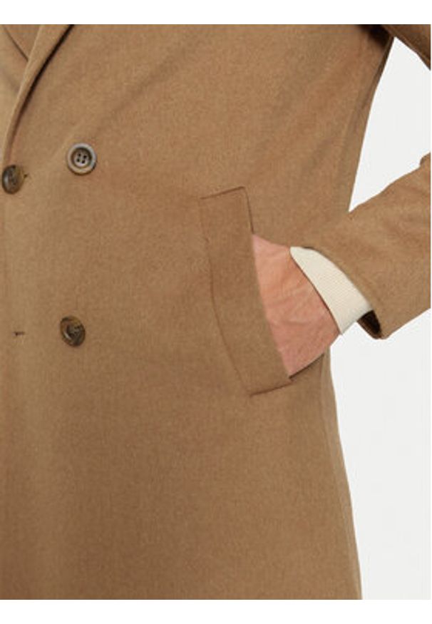 Guess Płaszcz wełniany M4BL47 WGJU2 Beżowy Regular Fit. Kolor: beżowy. Materiał: syntetyk