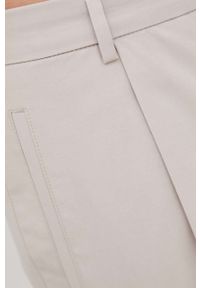 Hugo - HUGO spodnie 50466029 męskie kolor beżowy dopasowane. Kolor: beżowy. Materiał: tkanina #5