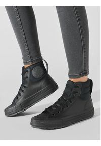 Converse Trampki Chuck Taylor All Star Berkshire A01523C Czarny. Kolor: czarny. Materiał: skóra