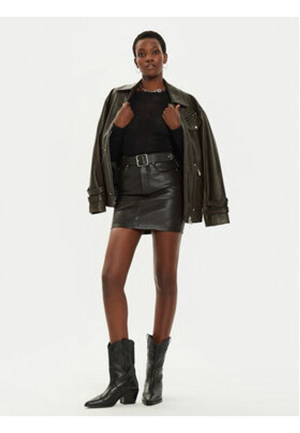 Pinko Sweter Turabottiglie 104006 A224 Czarny Regular Fit. Kolor: czarny. Materiał: wełna