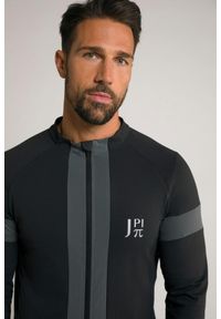 JAY-PI - Męska Kolarska kurtka Softshell FLEXNAMIC® Odzież rowerowa polarek stójka. Typ kołnierza: kołnierzyk stójkowy. Kolekcja: plus size. Kolor: czarny. Materiał: elastan, poliester, materiał. Sport: kolarstwo