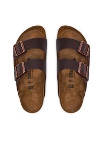 Birkenstock Klapki Arizona 0052533 Brązowy. Kolor: brązowy. Materiał: skóra