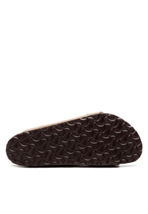 Birkenstock Klapki Arizona Bs 0951301 Szary. Kolor: szary. Materiał: skóra, zamsz