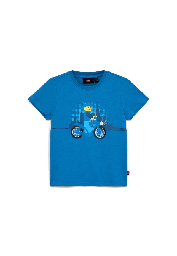 Koszulka Dziecięca LEGO Tano 210 Niebieska. Kolor: niebieski