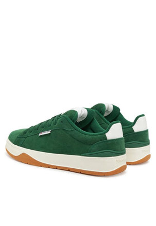 Tommy Jeans Sneakersy Tjm Skater Sneaker EM0EM01607 Zielony. Kolor: zielony. Materiał: zamsz, skóra