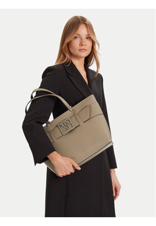 Armani Exchange Torebka 949127 0A874 U6242 Brązowy. Kolor: brązowy. Materiał: skórzane