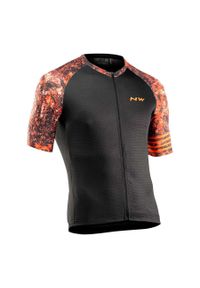 NORTHWAVE - Jersey Northwave Blade. Kolor: wielokolorowy, czarny, pomarańczowy. Materiał: jersey. Sport: kolarstwo #1